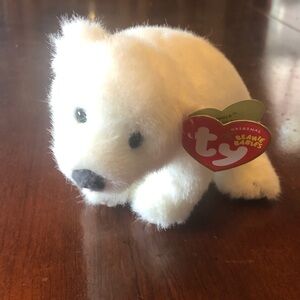 TY ICEPACK the POLAR BEAR BEANIE BABY - MINT with MINT TAG